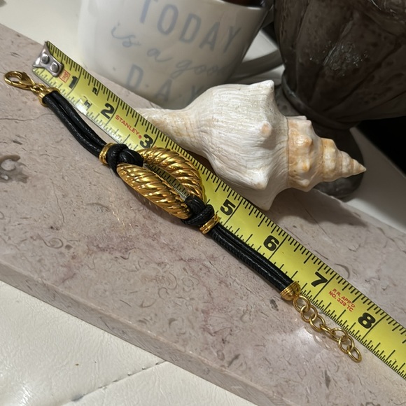 Made in Italy-Bronze Milor Design-Leather Bracelet-Gold Accent-Like New - Picture 10 of 14